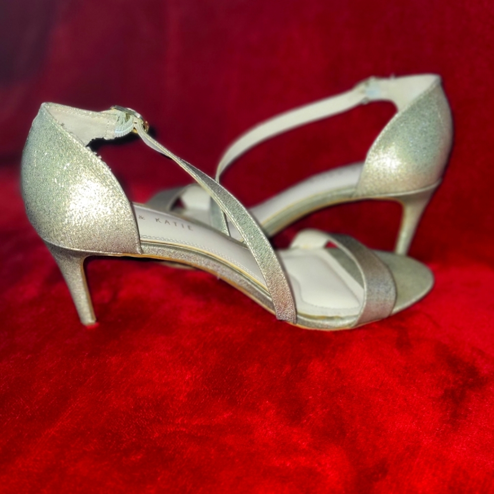 Kelly and Kate gold heels